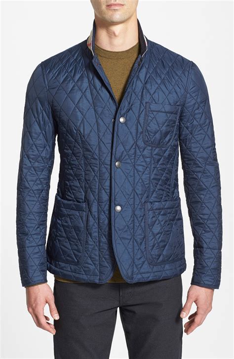 burberry brit howe quilted sport jacket navy|Burberry quilted jacket.